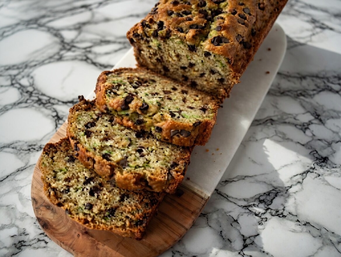 Low FODMAP banana bread sliced