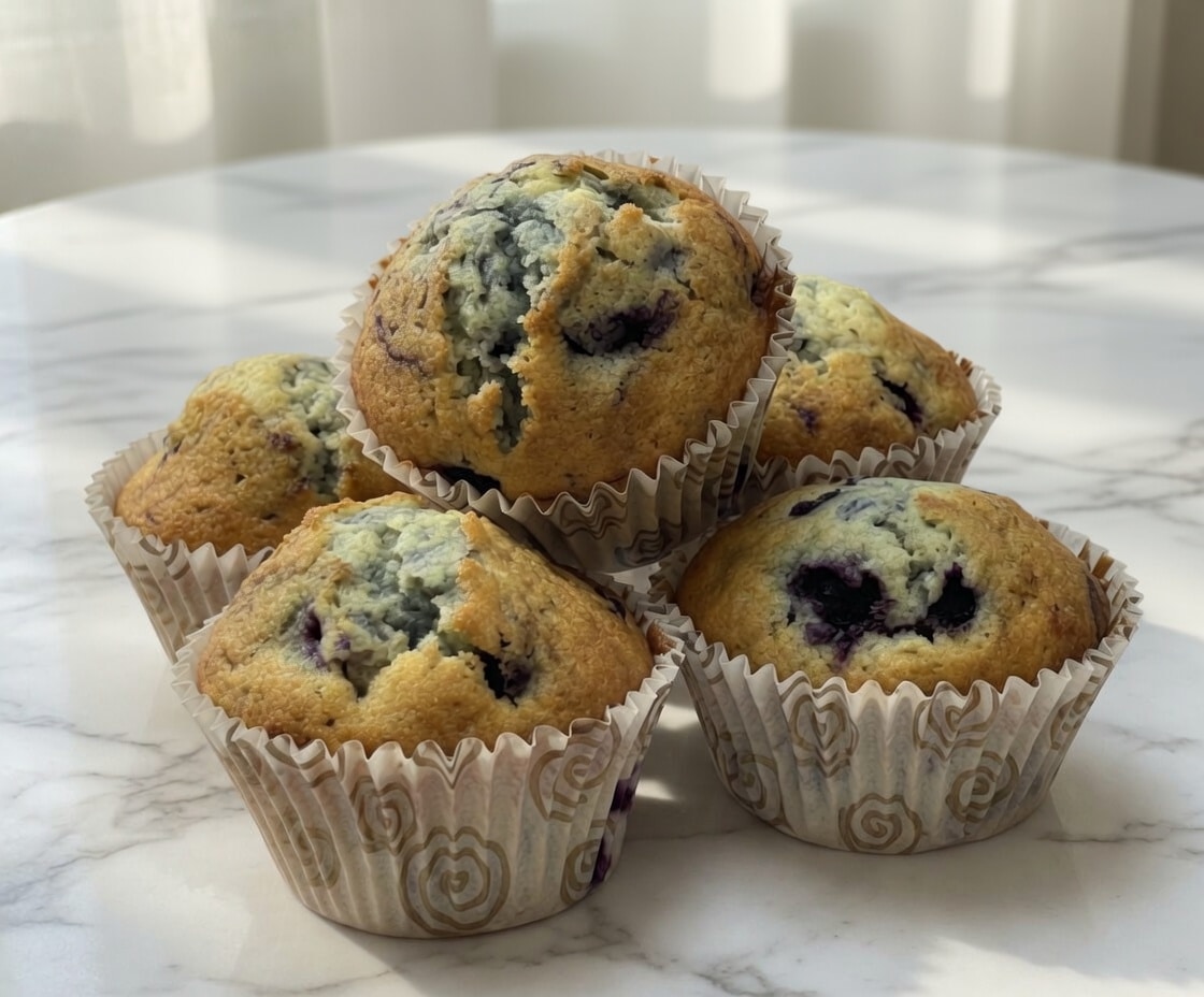 Low FODMAP blueberry muffins