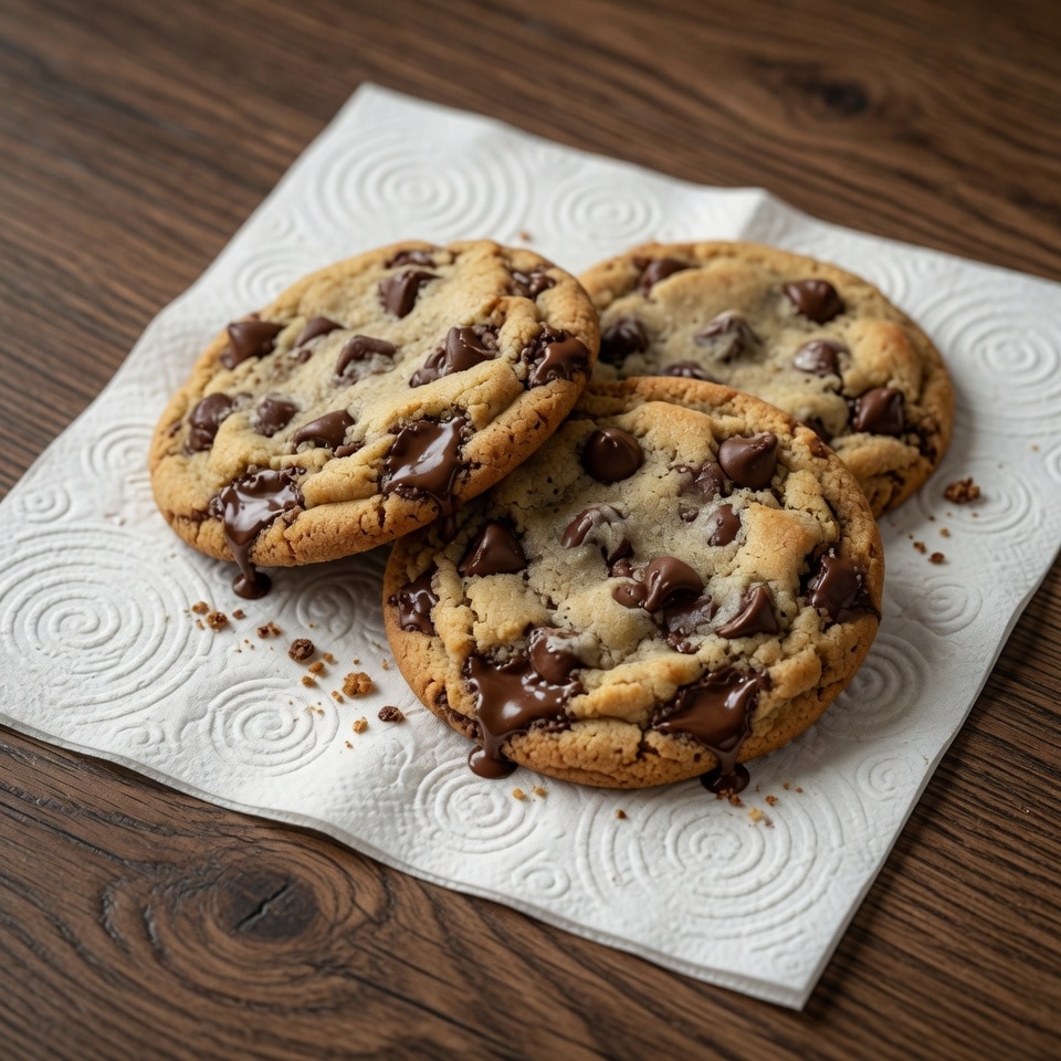 Low FODMAP chocolate chip cookies on a plate