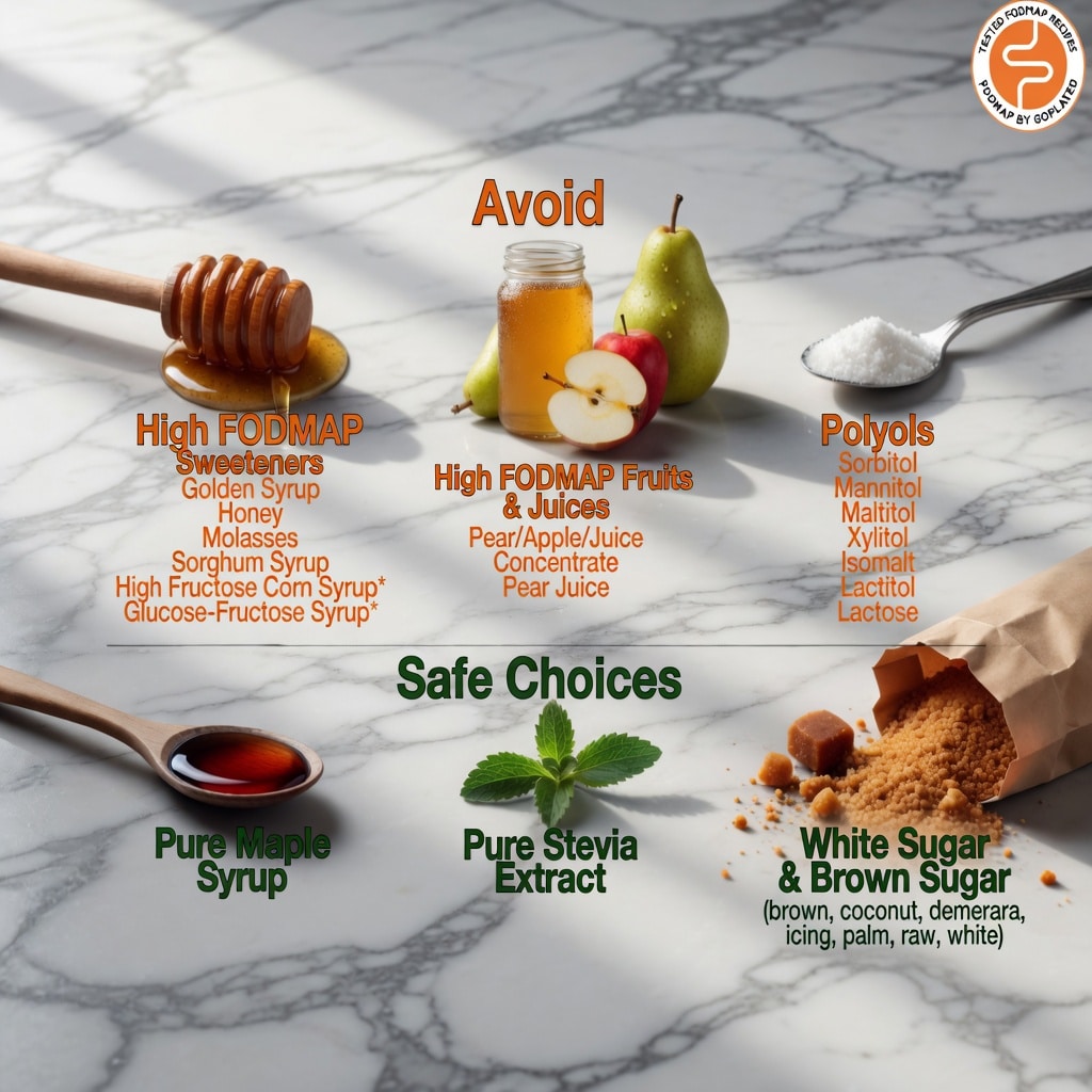 Low FODMAP sweeteners