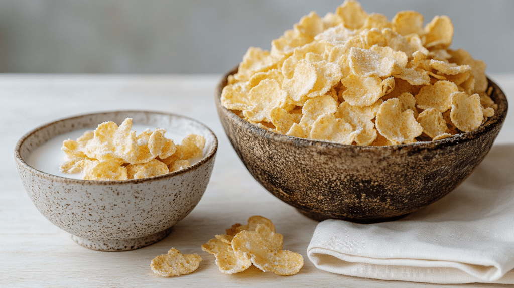 Comparison of a safe 1-cup cereal serving versus an unsafe overflowing bowl