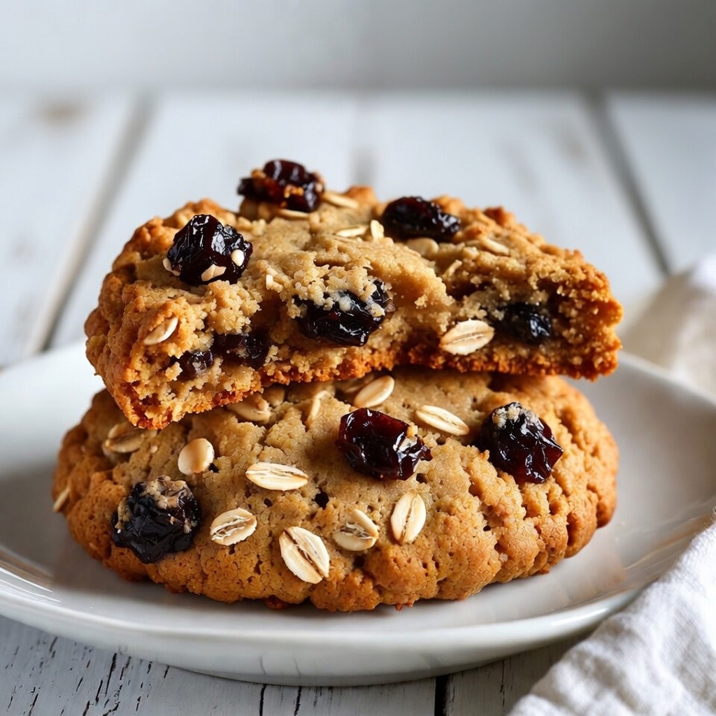 Hand holding a low FODMAP oatmeal cookie with cranberries — IBS-friendly portion size