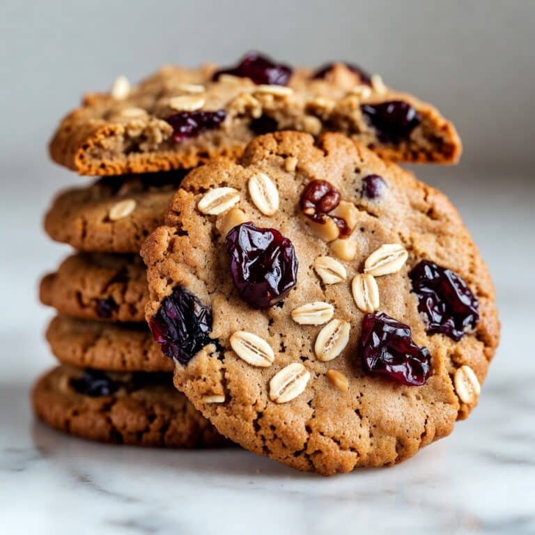 Low FODMAP oatmeal cookies on marble — IBS-friendly gluten-free dessert