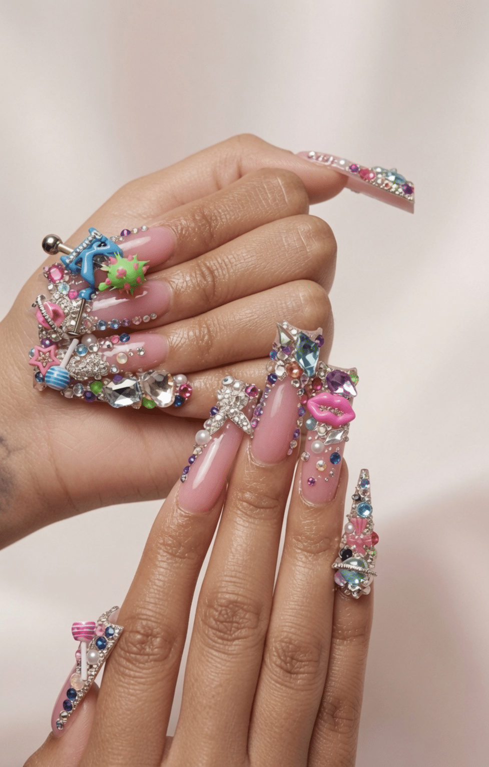 3d nail charms