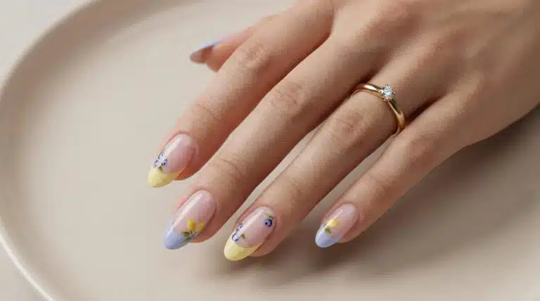 12 Summer French Nails 7 Best Summer French Nails for Your Shape with classic white French tips on almond nails