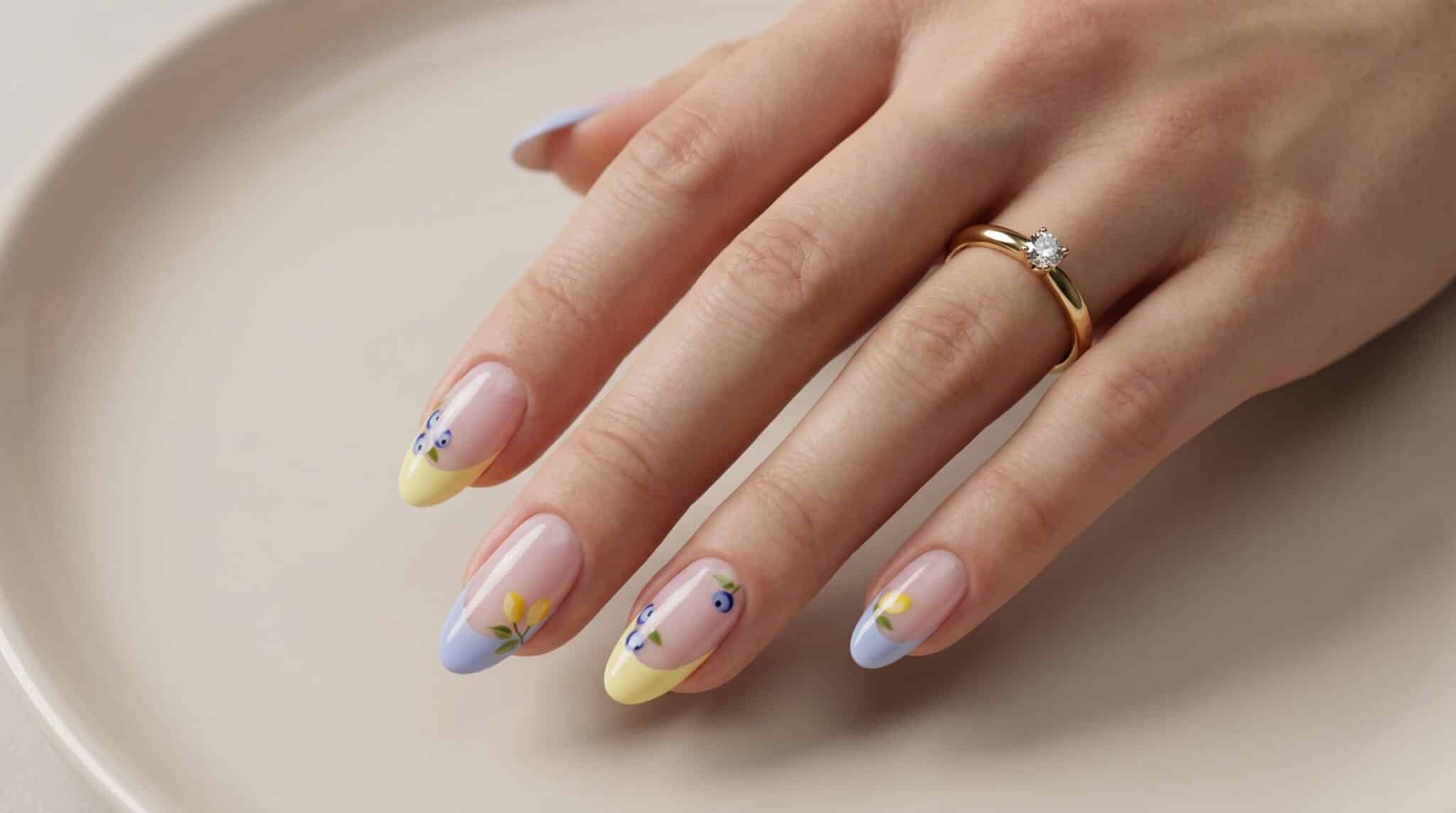 Best Summer French Nails for Your Shape with classic white French tips on almond nails