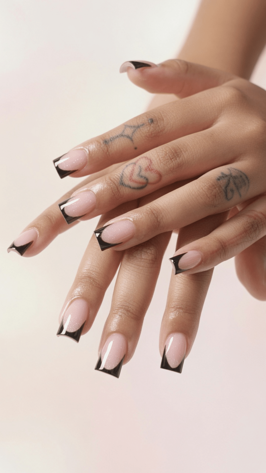black nails short