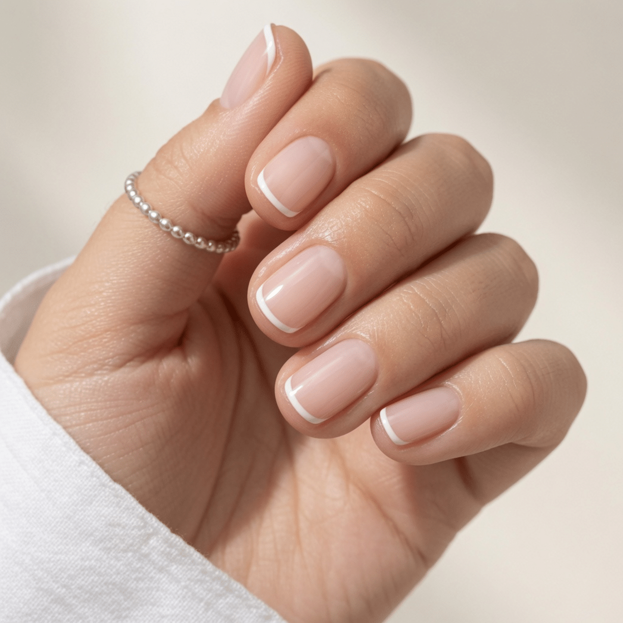 french tip nails short