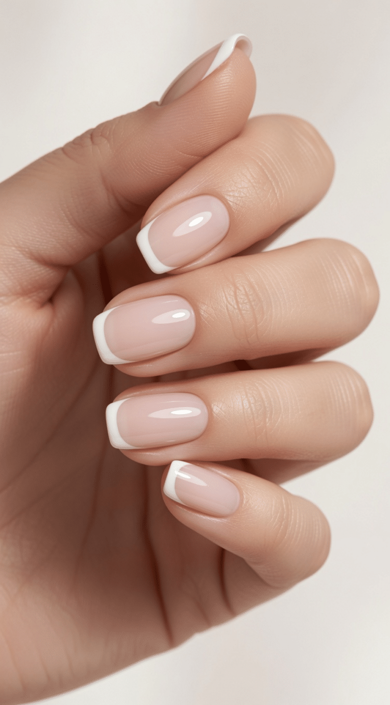 french tip nails short