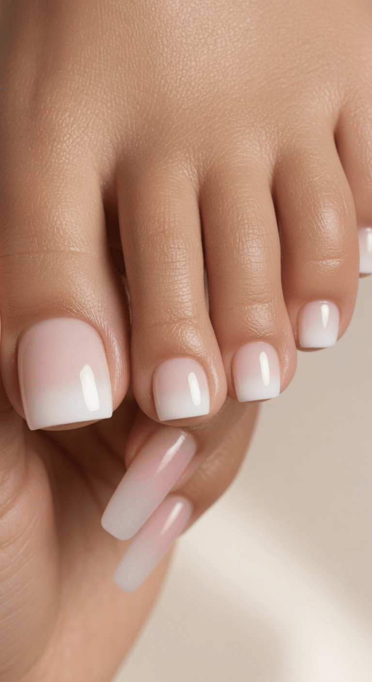 french tip toes