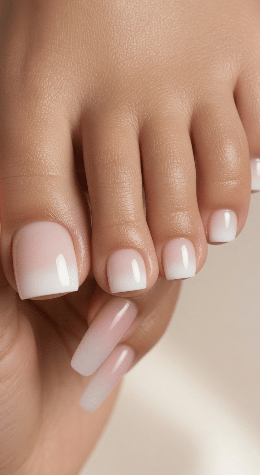 french tip toes