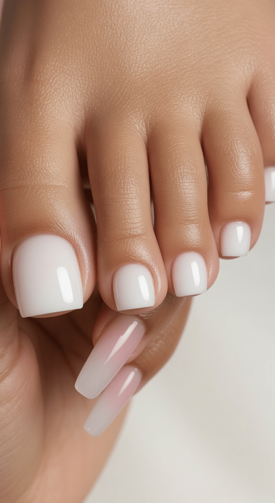 french tip toes