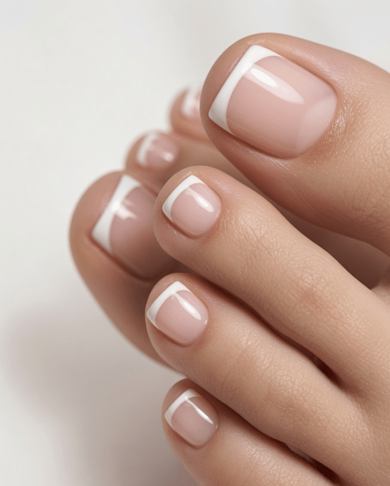 french tip toes