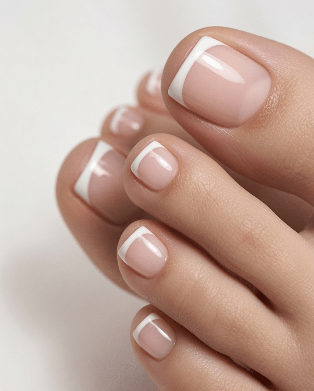 french tip toes