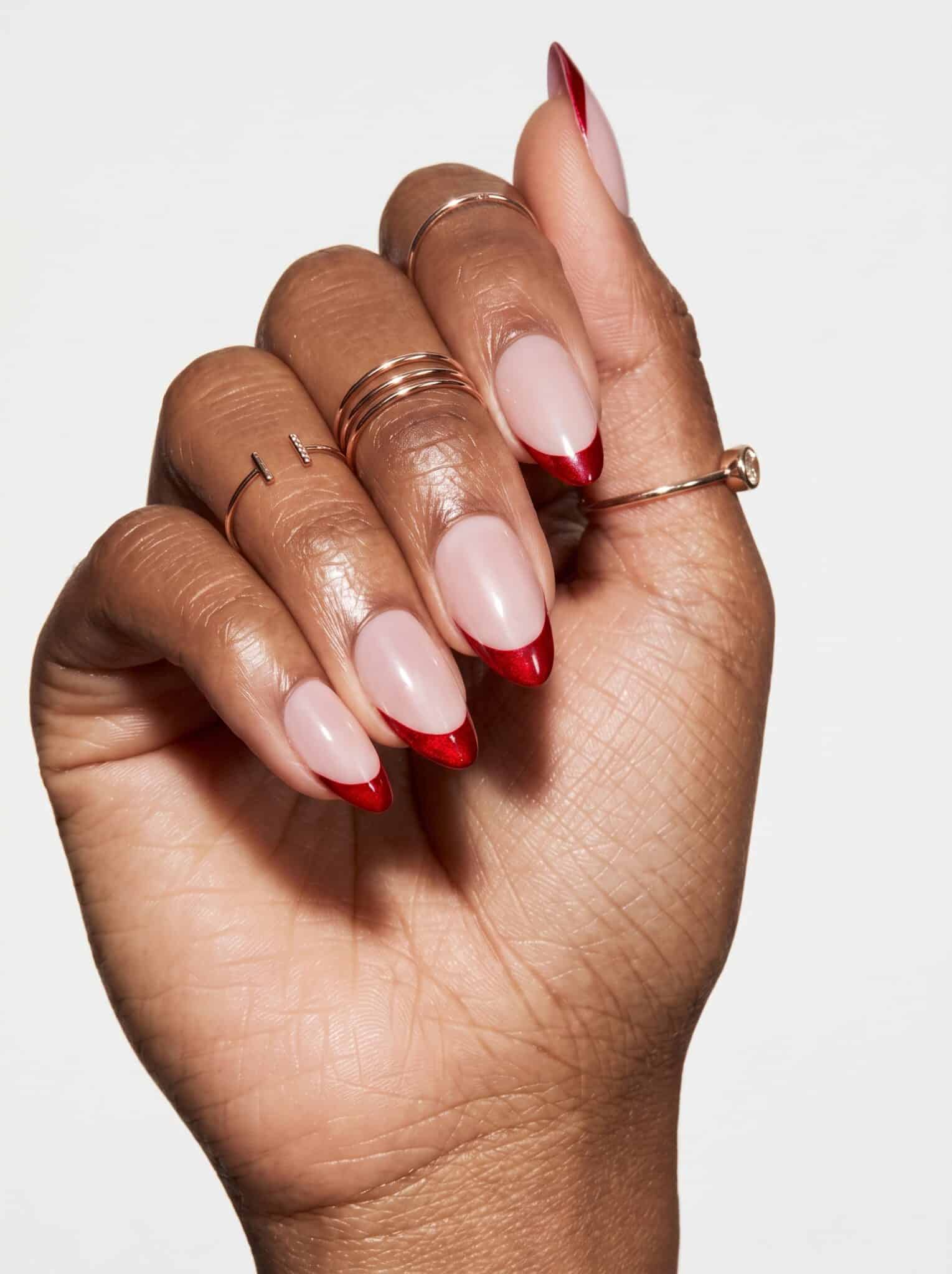 Lavender short nails with soft shimmer and delicate nail details