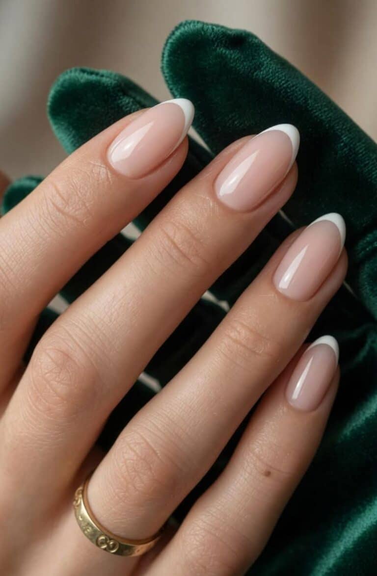milky white french cloud dancer squoval