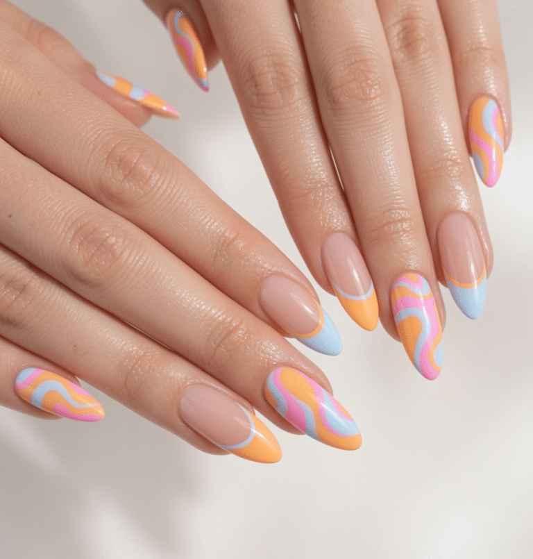 nails design almond