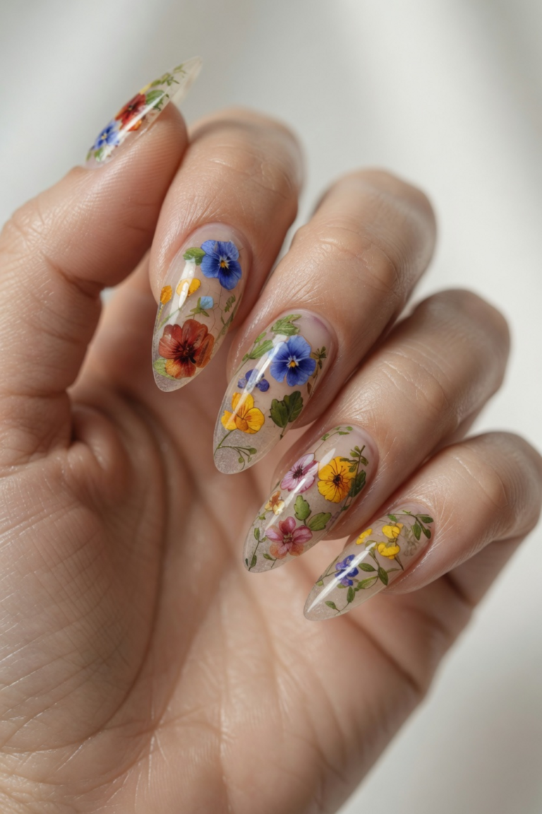 spring nails simple