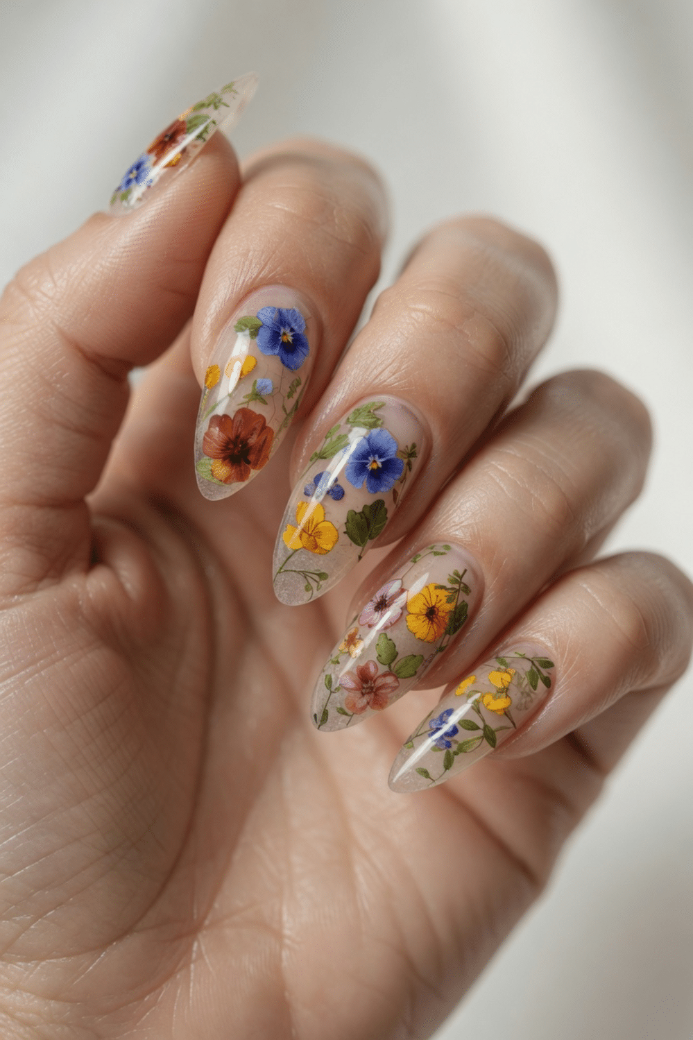 spring nails simple