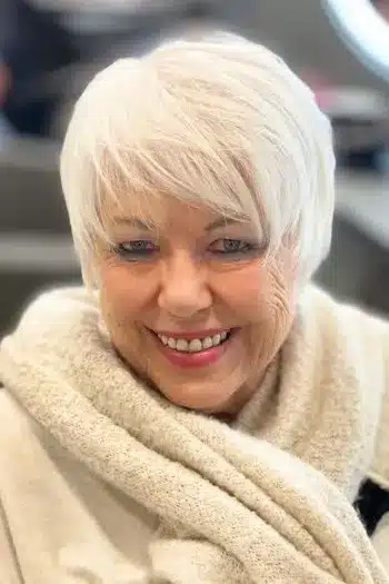 Soft-Rounded Layered Pixie With Bangs hairstyle