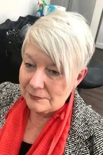 30+ Radiant Short Hairstyles for Women Over 70 With Fine Hair 35 Elegant Asymmetrical Pixie hairstyle