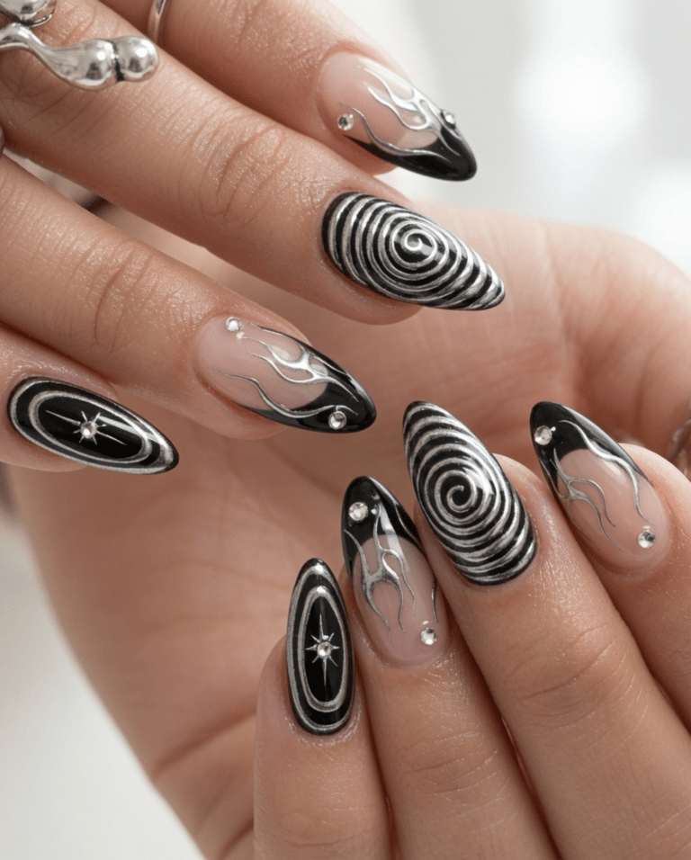 black nails