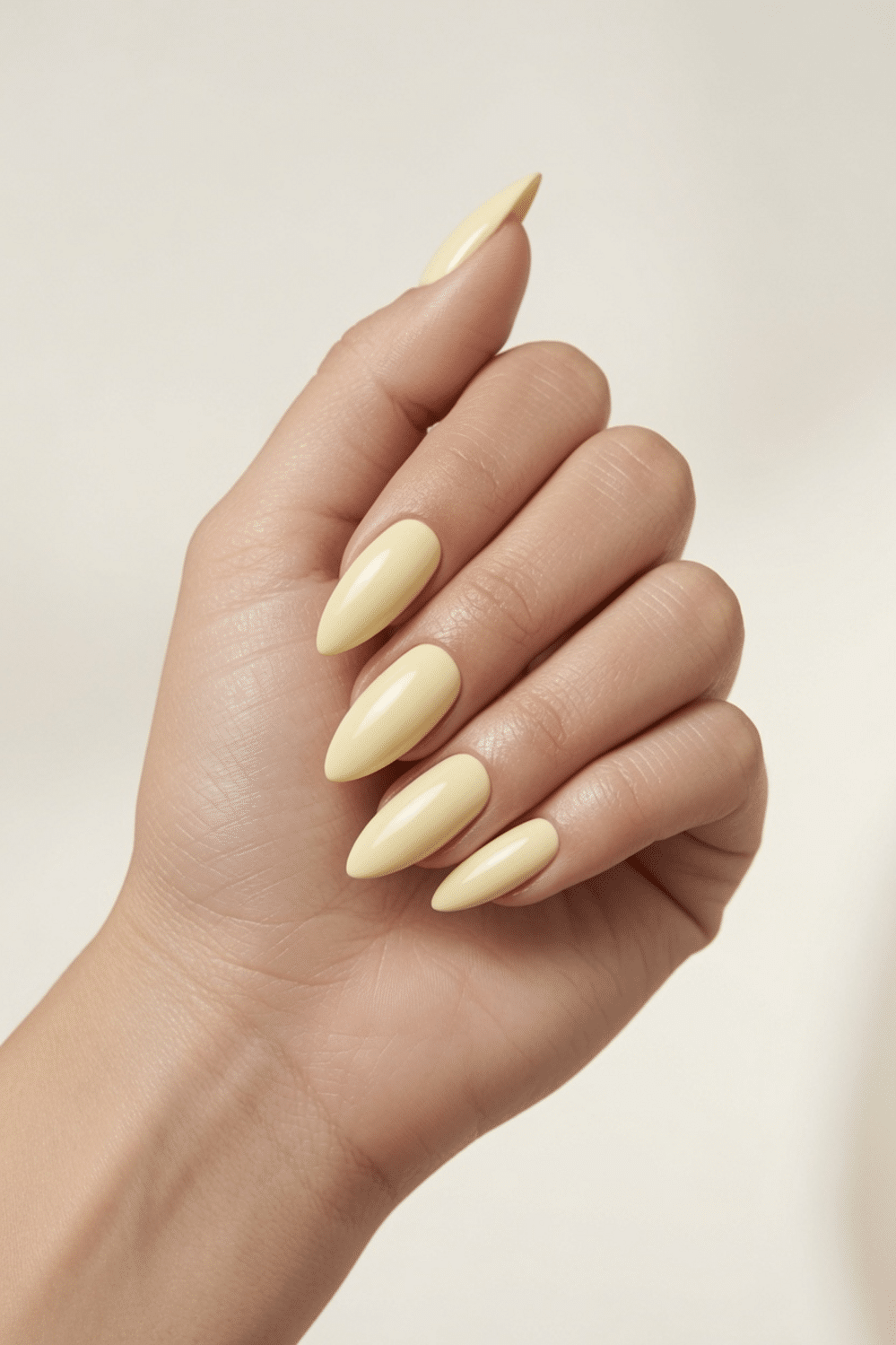 butter yellow nails