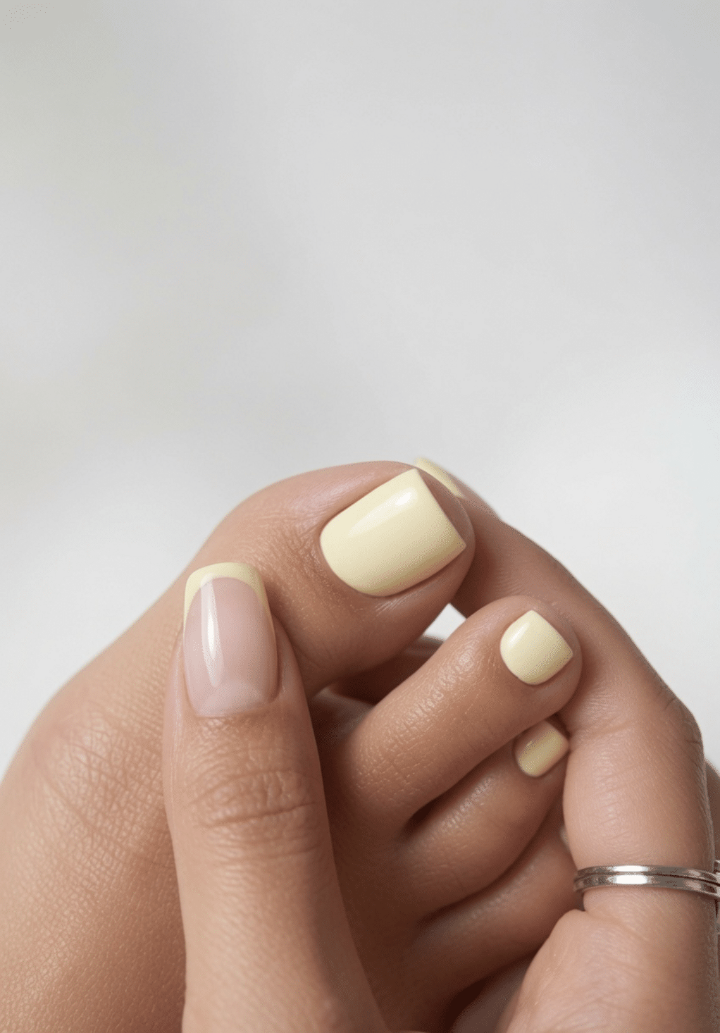 butter yellow nails