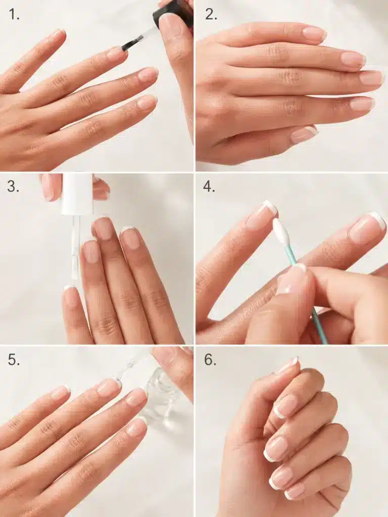 French Tip Nail Tips: Types, Sizing & Application Guide 9 French tip nail tips types and application steps