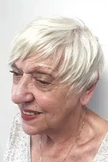 30+ Radiant Short Hairstyles for Women Over 70 With Fine Hair 16 Lifted Tapered Pixie hairstyle