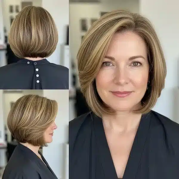 Hairstyles For Women Over 50 With Fine Hair - Chin-Length Bob