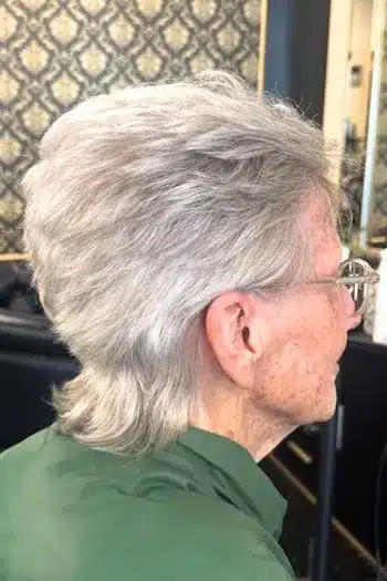 34 Elegant Short Hairstyles for Women Over 70 with Fine Hair 31 Modern Short Gray Mullet for women over 70 with fine hair