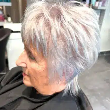 34 Elegant Short Hairstyles for Women Over 70 with Fine Hair 29 Short Shaggy Cut With Light Texture for women over 70 with fine hair