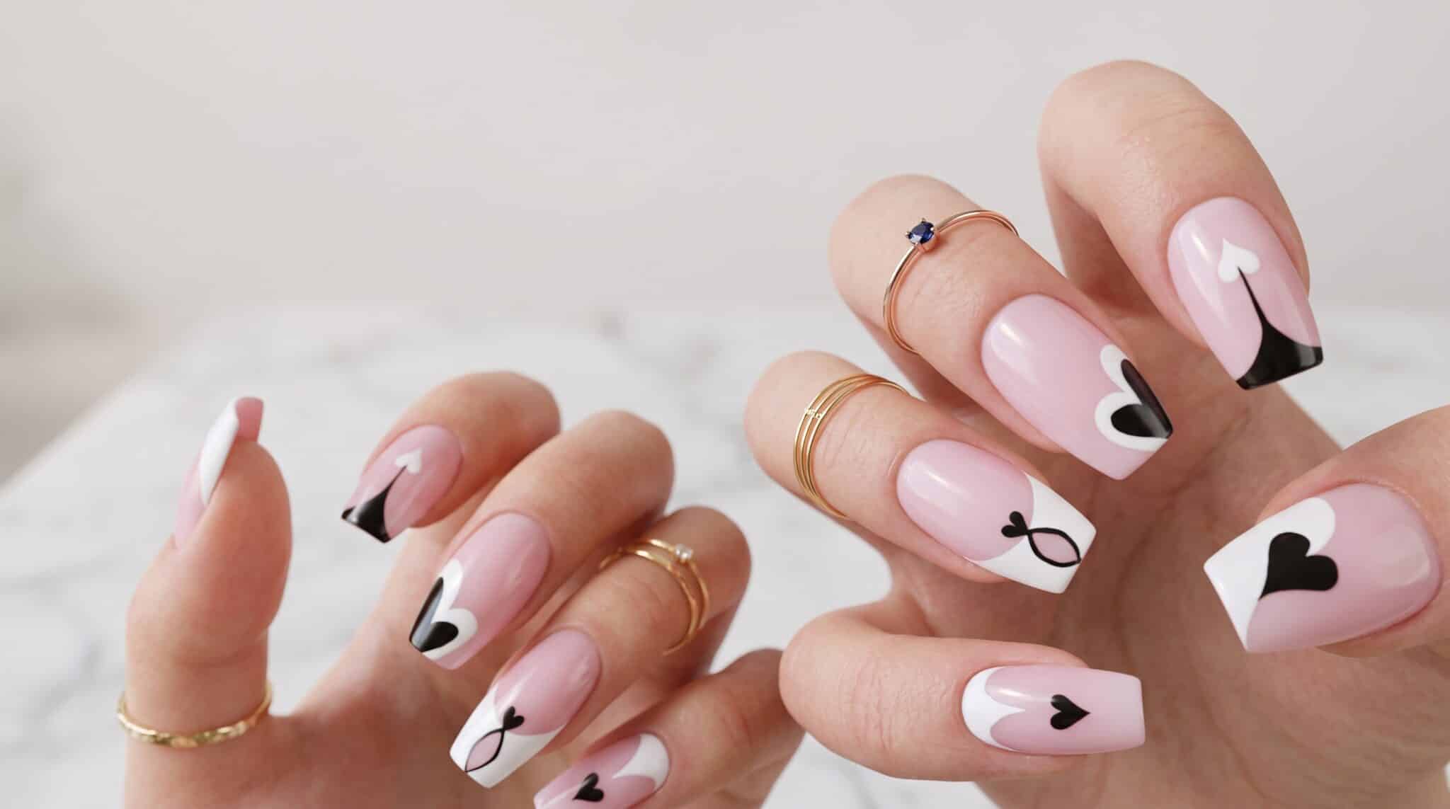 Soft French press-on nails result with a clean natural manicure finish