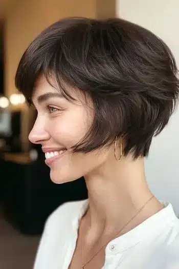 Haircut Ideas for Women featuring 31 bixie haircuts that blend bob shape with pixie ease