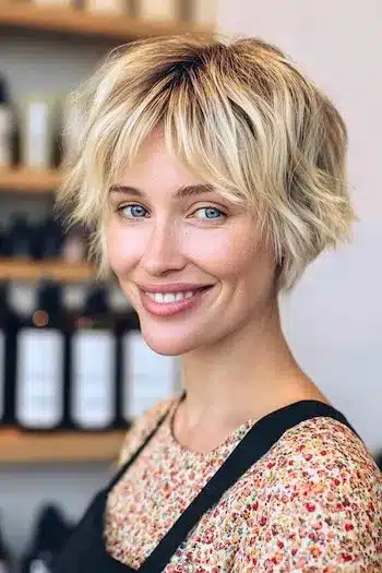 31 Bixie Haircuts That Blend Bob Shape with Pixie Ease 17 Choppy Blonde Bixie — bixie haircuts