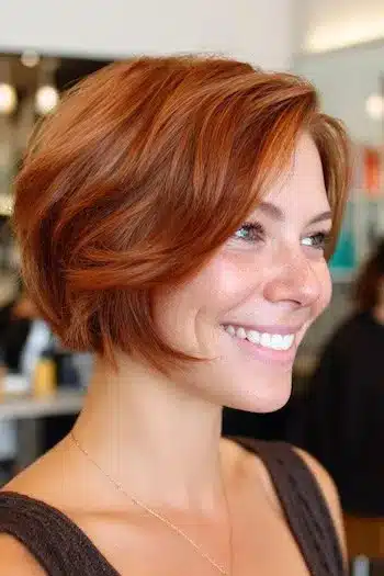 31 Bixie Haircuts That Blend Bob Shape with Pixie Ease 20 Vibrant Rounded Pixie Bob — bixie haircuts