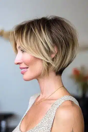 31 Bixie Haircuts That Blend Bob Shape with Pixie Ease 3 Wispy Highlighted Bixie — bixie haircuts