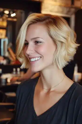 31 Bixie Haircuts That Blend Bob Shape with Pixie Ease 29 Wavy Blonde Bixie with Blunt Ends — bixie haircuts