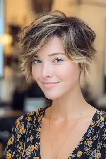 31 Bixie Haircuts That Blend Bob Shape with Pixie Ease 6 Messy Textured Pixie Bob with Face-Framing Layers — bixie haircuts
