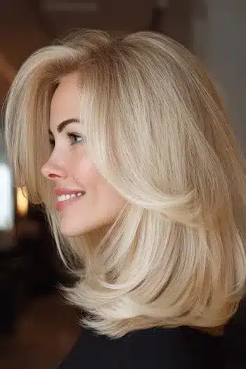 31 Gorgeous Haircuts in Your 30s That Feel Fresh and Modern 12 Medium feathered layers from 31 Gorgeous Haircuts That Look Even Better In Your 30s