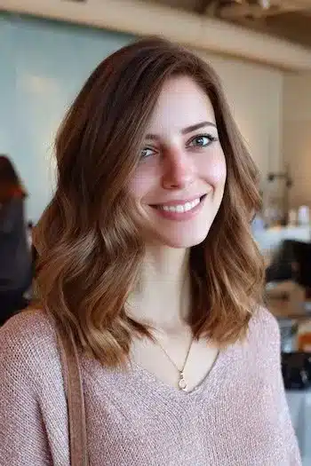 31 Gorgeous Haircuts in Your 30s That Feel Fresh and Modern 14 Wavy lob featured in 31 Gorgeous Haircuts That Look Even Better In Your 30s