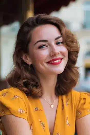 31 Gorgeous Haircuts in Your 30s That Feel Fresh and Modern 19 Medium curled layers from 31 Gorgeous Haircuts That Look Even Better In Your 30s