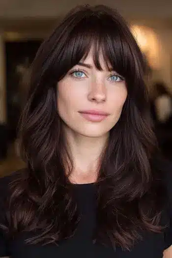 31 Gorgeous Haircuts in Your 30s That Feel Fresh and Modern 20 Soft layers with bangs included in 31 Gorgeous Haircuts That Look Even Better In Your 30s