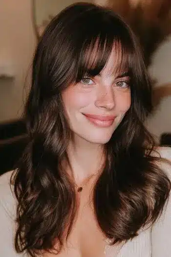 31 Gorgeous Haircuts in Your 30s That Feel Fresh and Modern 31 Soft waves with bangs featured in 31 Gorgeous Haircuts That Look Even Better In Your 30s