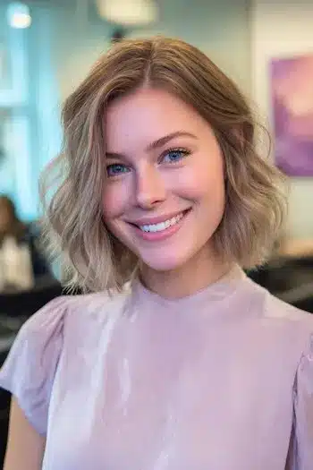 31 Gorgeous Haircuts in Your 30s That Feel Fresh and Modern 7 Wavy bob featured in 31 Gorgeous Haircuts That Look Even Better In Your 30s