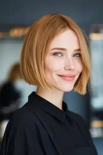 31 Gorgeous Haircuts in Your 30s That Feel Fresh and Modern 8 Blunt bob hairstyle from 31 Gorgeous Haircuts That Look Even Better In Your 30s