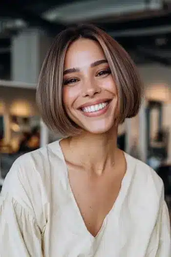 31 Gorgeous Haircuts in Your 30s That Feel Fresh and Modern 10 Chin-length bob from 31 Gorgeous Haircuts That Look Even Better In Your 30s