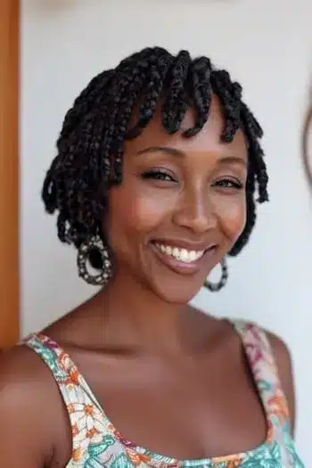31 Hairstyles With Bangs That Prove A Little Fringe Goes A Long Way 16 Short braided style featuring loose bangs, part of the 31 Hairstyles With Bangs That Prove A Little Fringe Goes A Long Way - Parisfy