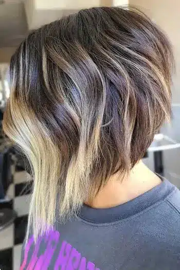 Short Layered Angled Bob with Soft Waves